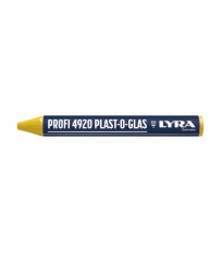 Lot de 12 Craies de marquage PROFI 4920 PLAST-O-GLAS Jaune LYRA