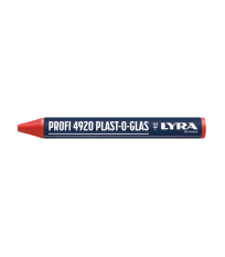 Lot de 12 Craies de marquage PROFI 4920 PLAST-O-GLAS Rouge LYRA