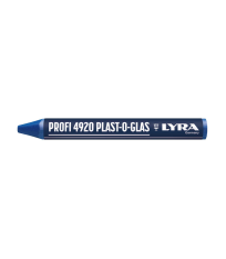 Lot de 12 Craies de marquage PROFI 4920 PLAST-O-GLAS Bleu LYRA