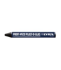 Lot de 12 Craies de marquage PROFI 4920 PLAST-O-GLAS Noir LYRA