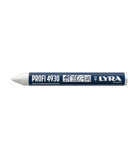 Lot de 12 Craies de marquage à la cire PROFI 4960 Blanche LYRA