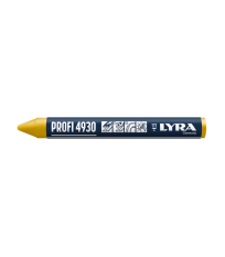 Lot de 12 Craies de marquage à la cire PROFI 4960 Jaune LYRA