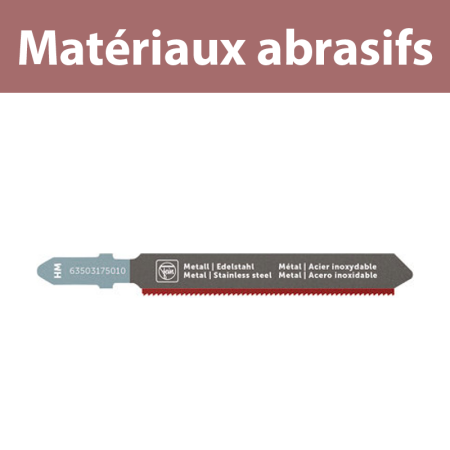 Lames de scie sauteuse Matériaux abrasifs HM 60 T1.1 MSS SC FEIN