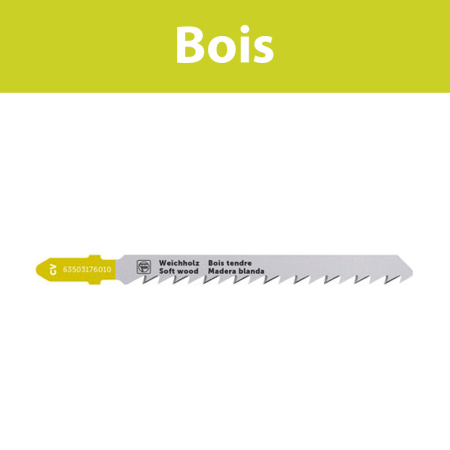 Lames de scie sauteuse Bois CV 75 T4 SW SC FEIN