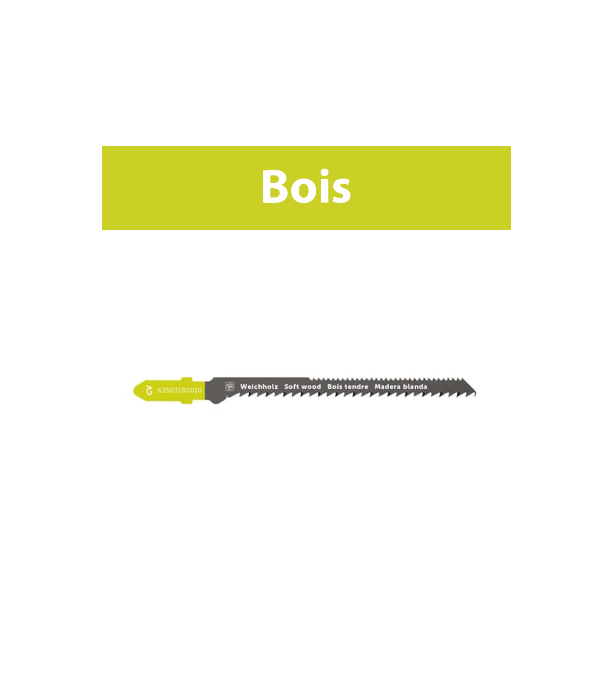Lames de scie sauteuse Bois CV 75 T2.5/1.4 SW CC FEIN