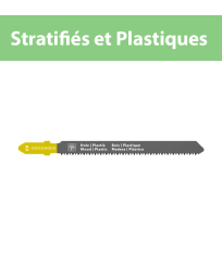 Lames de scie sauteuse Stratifiés et Plastique CV 75 T1.5 WP SC FEIN