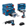 Pack 3 outils 18V (GSB 18V-110C + GKS 18V-68GC + GSA 18V-28) BOSCH