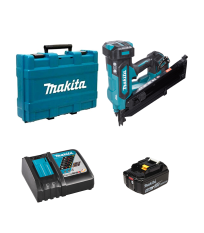 Cloueur de charpente 18V DBN900ZK + 1 batterie BL1850B 18V 5 Ah + chargeur rapide DC18RC MAKITA