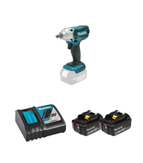 Boulonneuse à chocs 1/2" 18V 190 Nm DTW190Z + 2 batteries BL1850B 18V 5 Ah + 1 chargeur rapide DC18RC MAKITA