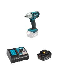 Boulonneuse à chocs 1/2" 18V 190 Nm DTW190Z + 1 batterie BL1850B 18V 5 Ah + 1 chargeur rapide DC18RC MAKITA