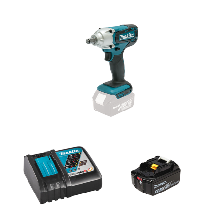 Boulonneuse à chocs 1/2" 18V 190 Nm DTW190Z + 1 batterie BL1850B 18V 5 Ah + 1 chargeur rapide DC18RC MAKITA