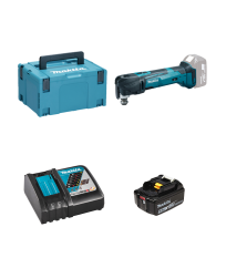 Découpeur-ponceur DTM51ZJ + 1 batterie BL1850B 18V 5Ah + 1 chargeur rapide DC18RC MAKITA