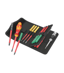 Set tournevis Kraftform + 14 lames interchangeables isolés WERA