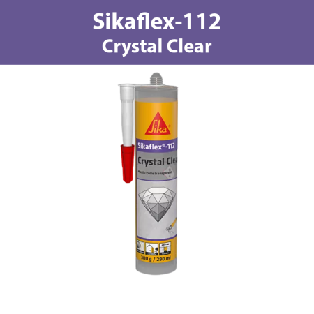 Mastic-colle Sikaflex-112 Crystal Clear Transparent 290ml SIKA