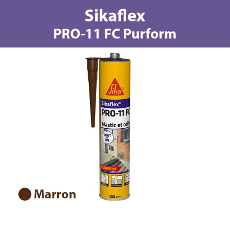 Mastic-colle Sikaflex PRO-11 FC Purform Marron 300ml SIKA