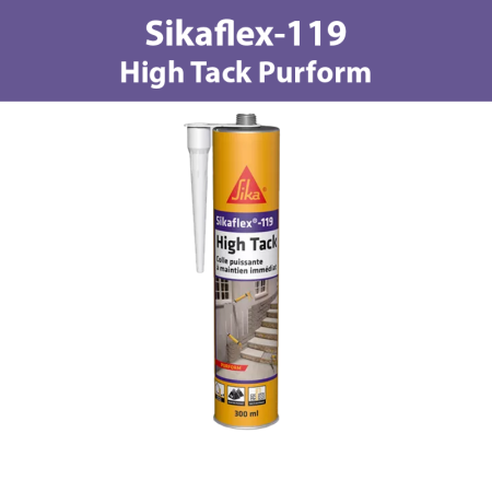 Colle polyuréthane Sikaflex-119 High Tack Purform Blanc 300ml SIKA