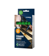 Lot de 10 Marqueurs permanents 2-6mm Vert LYRA