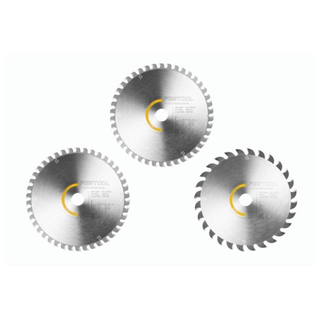 Assortiment de 3 lames de scie circulaire KSB-SORT/3 W 168x1,8 FESTOOL