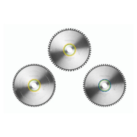 Assortiment de 3 lames de scie circulaire KSB-SORT/3 W/A 260x2,5 FESTOOL
