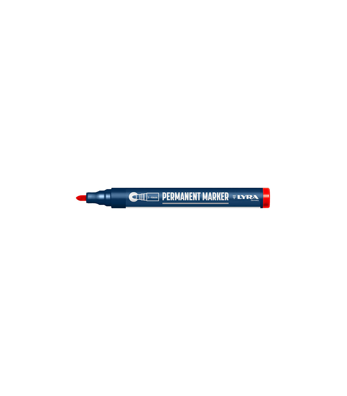 Lot de 10 Marqueurs permanents 1-4mm Rouge LYRA