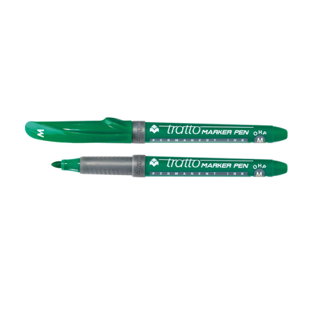 Lot de 8 Marqueurs permanents TRATTO 1,0mm Vert LYRA