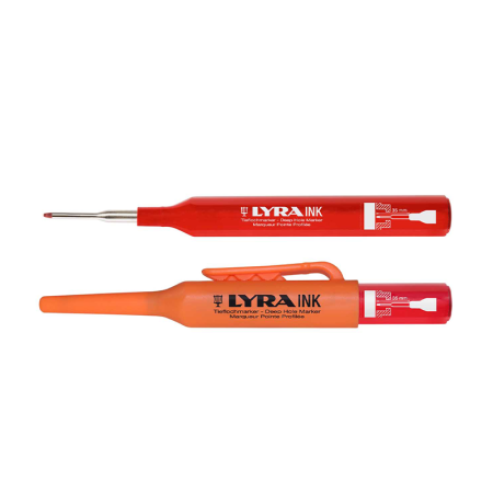 Lot de 10 Marqueurs permanents pour trous profonds Rouge LYRA INK