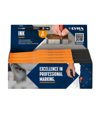 Lot de 10 Marqueurs permanents pour trous profonds Noir LYRA INK