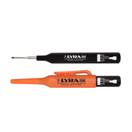 Lot de 10 Marqueurs permanents pour trous profonds Noir LYRA INK