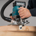 Défonceuse 40V Ø12mm RP001GZ + 2 batteries 40V 4 Ah + chargeur rapide DC40RA MAKITA