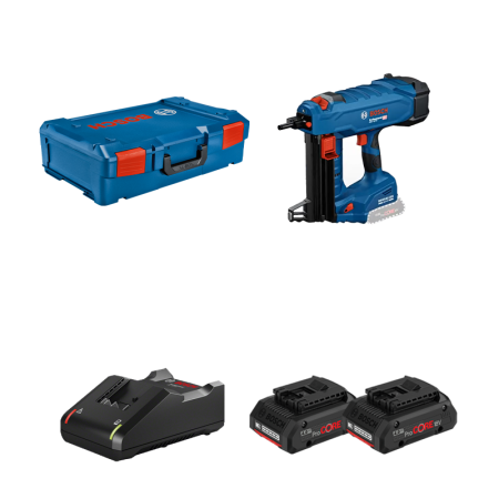 Cloueur à béton GNB 18V-40 + 2 batteries ProCore 18V 4 Ah + Chargeur GAL 18V-40 BOSCH