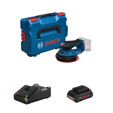 Ponceuse excentrique Ø150 mm GEX 18V-150-3 + 1 batterie Procore 18V 4 Ah + 1 chargeur GAL 18V-40 BOSCH