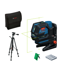 Laser points et lignes vert Pile GCL 12V-50-22 CG + Trépied BT 150 BOSCH