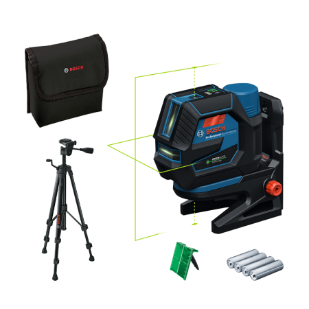 Laser points et lignes vert Pile GCL 12V-50-22 CG + Trépied BT 150 BOSCH