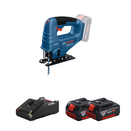 Scie sauteuse GST 18V-95 B + 2 batteries GBA 18V 4 Ah + 1 chargeur GAL 18V-40 BOSCH