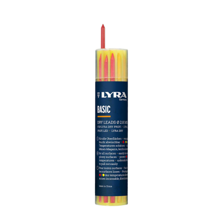Étui de 12 mines universelles Basic de couleurs Ø2,8 x 100 mm LYRA