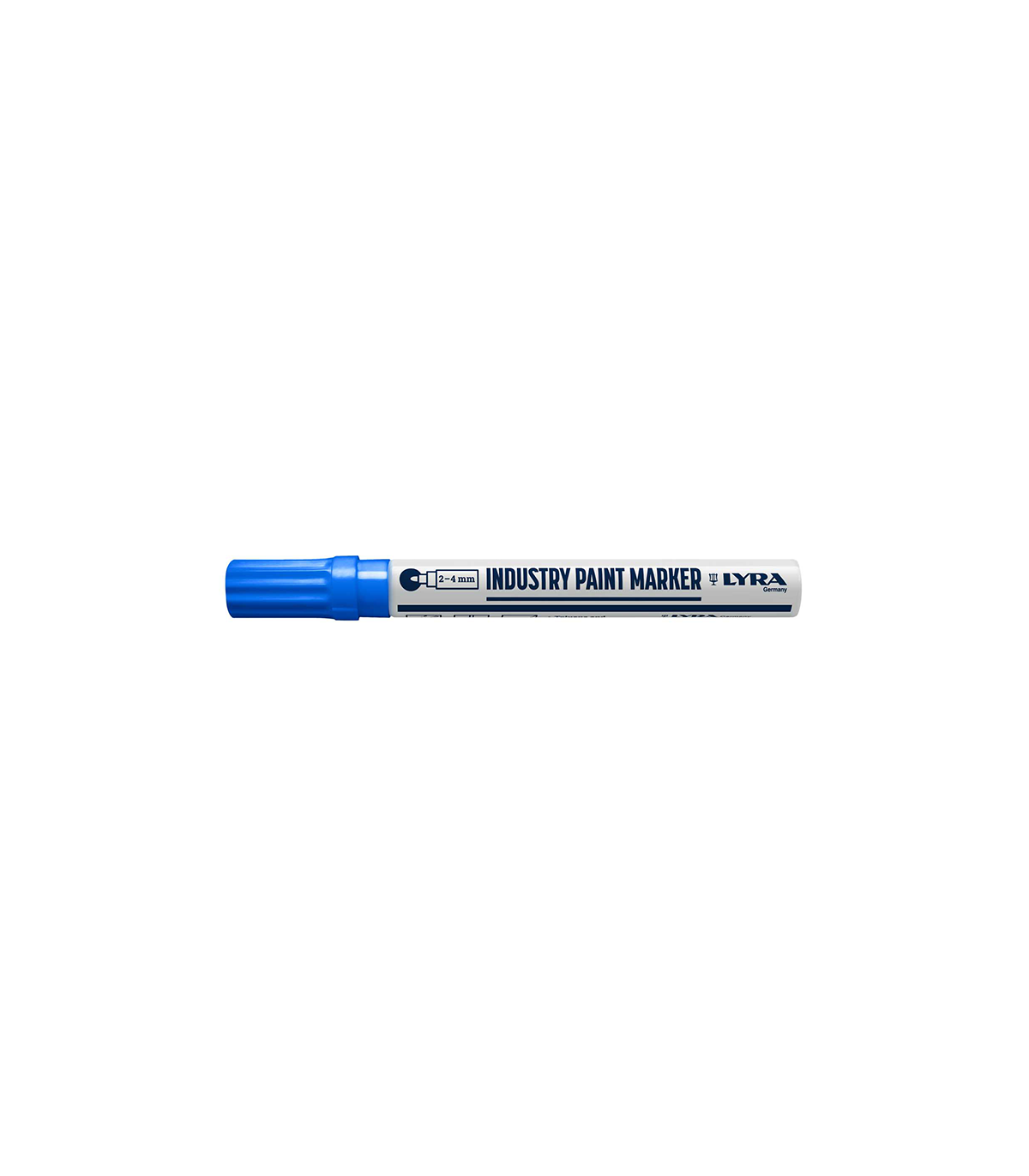 Lot de 10 Marqueurs peintures industrielles 2-4mm Bleu LYRA