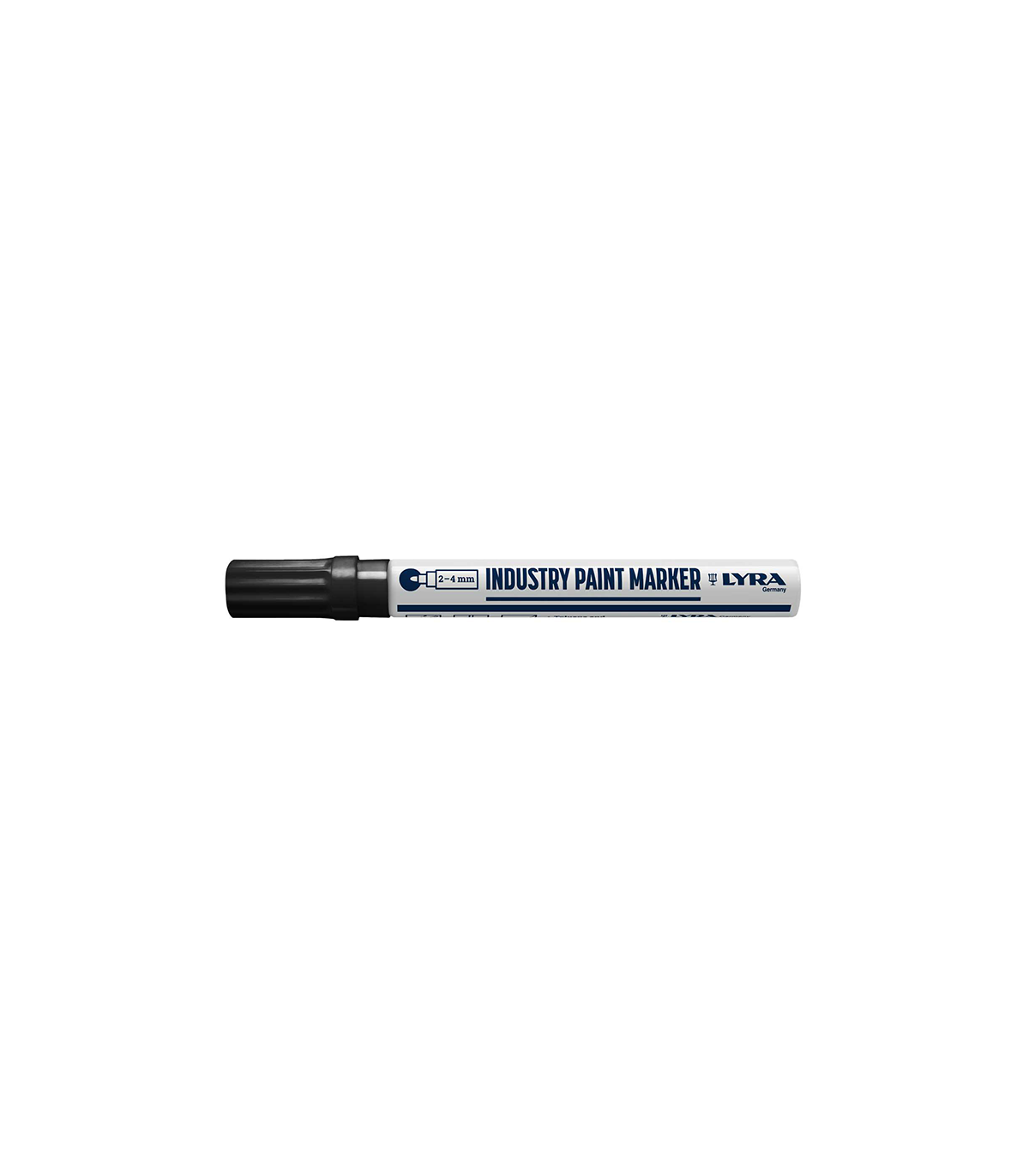 Lot de 10 Marqueurs peintures industrielles 2-4mm Noir LYRA