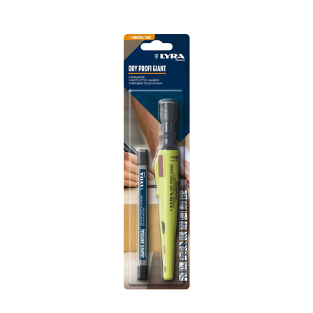 Portemine de chantier PROFI GIANT + Recharges graphite universelles 2B LYRA