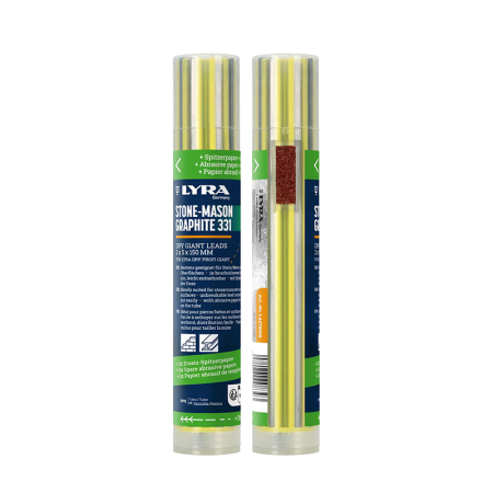 Étui de 12 mines 331 Graphite 10H Maçon PROFI GIANT 2x5x150 mm LYRA
