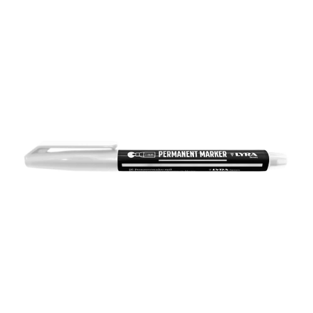 Marqueur permanent fin 1-4mm Blanc LYRA