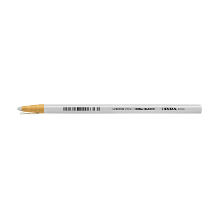 Crayon porcelaine à la cire Blanc CHINA MARKER LYRA