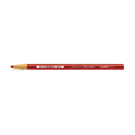 Crayon porcelaine à la cire Rouge CHINA MARKER LYRA