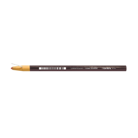 Crayon porcelaine à la cire Marron CHINA MARKER LYRA