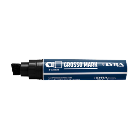 Marqueur permanent GROSSO MARK 4-12mm Noir LYRA