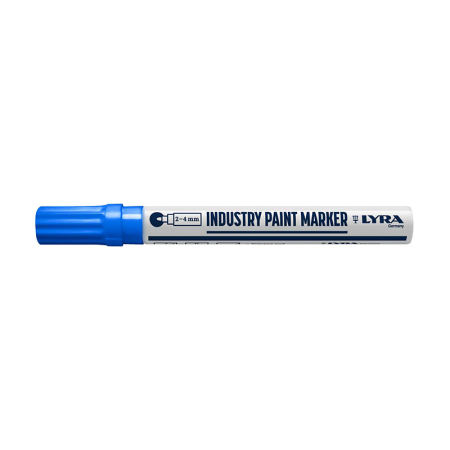 Marqueur peinture industrielle 2-4mm Bleu LYRA