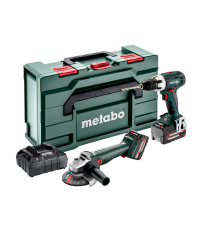 Pack de 2 machines 18V (BS 18 LT + W 18 L 9-125 Quick) METABO