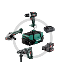 Pack de 3 machines 18V (SB 18 LT BL + W 18 L 9-125 Quick + KH 18 LTX 24) METABO