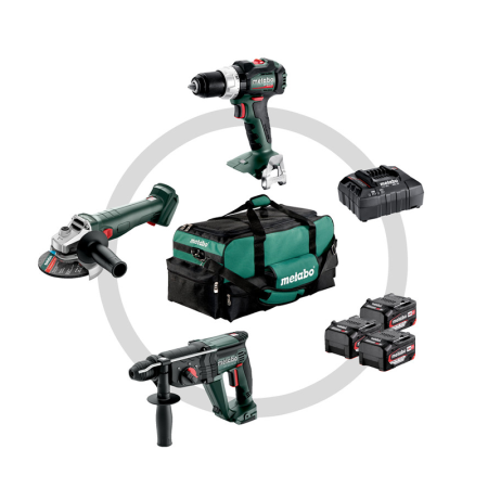 Pack de 3 machines 18V (SB 18 LT BL + W 18 L 9-125 Quick + KH 18 LTX 24) METABO