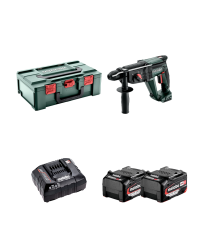 Perforateur SDS-Plus 18V KH 18 LTX 24 + 2 Batteries LiPOWER 18V 4 Ah + 1 Chargeur ASC 55 METABO