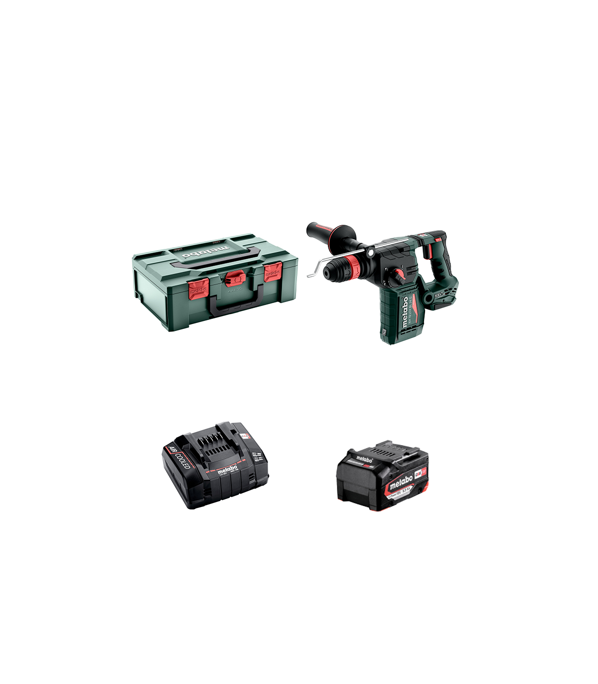 Perforateur SDS-Plus 18V KH 18 LTX BL 24 Q + 1 Batterie 18V 5.2 Ah + 1 Chargeur ASC 145 METABO